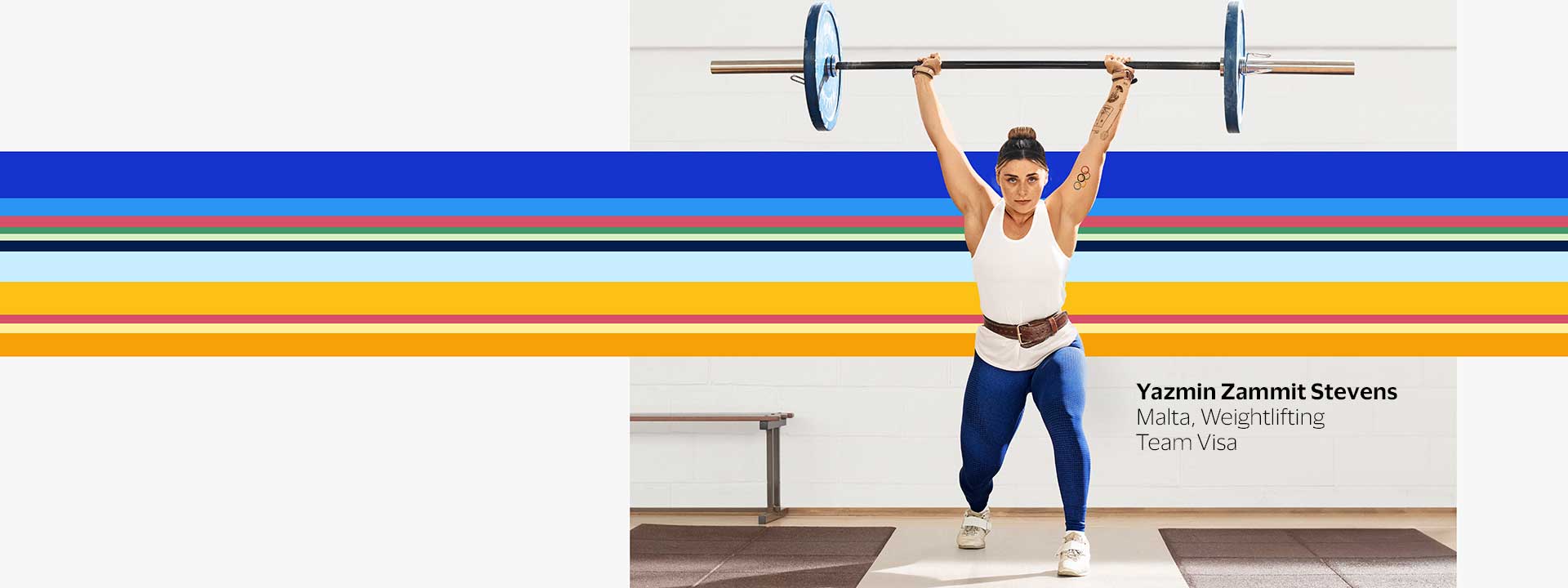 Team Visa athlete Yazmin Zammit Stevens (Malta, Weightlifting)