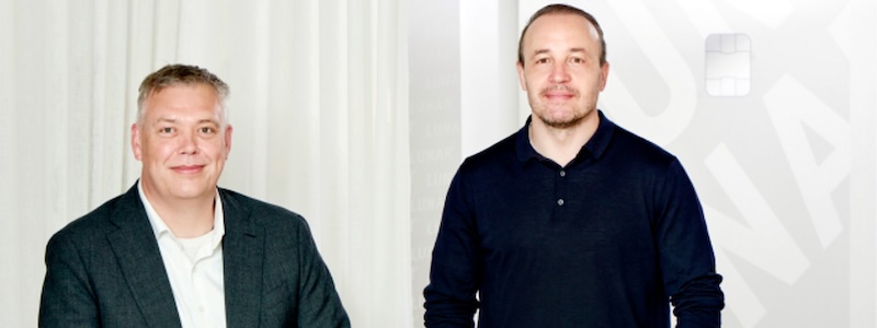 Left, Claus Richter, Country Manager for Visa Denmark. Right, Ken Villum Klausen, CEO and founder of Lunar
