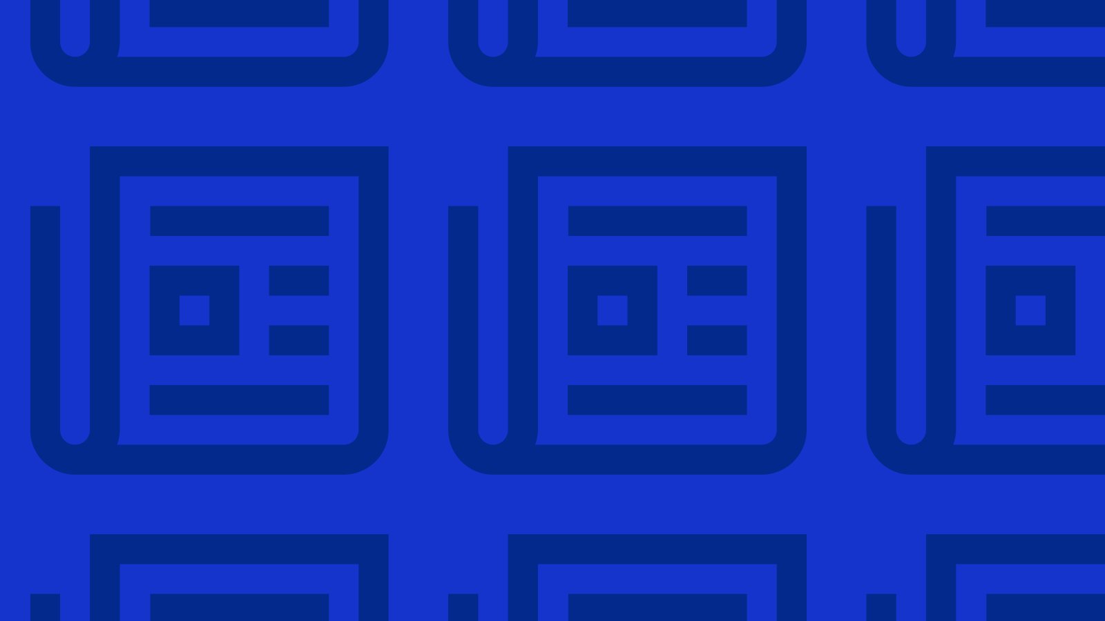 Blue graphic pattern of newspaper icons