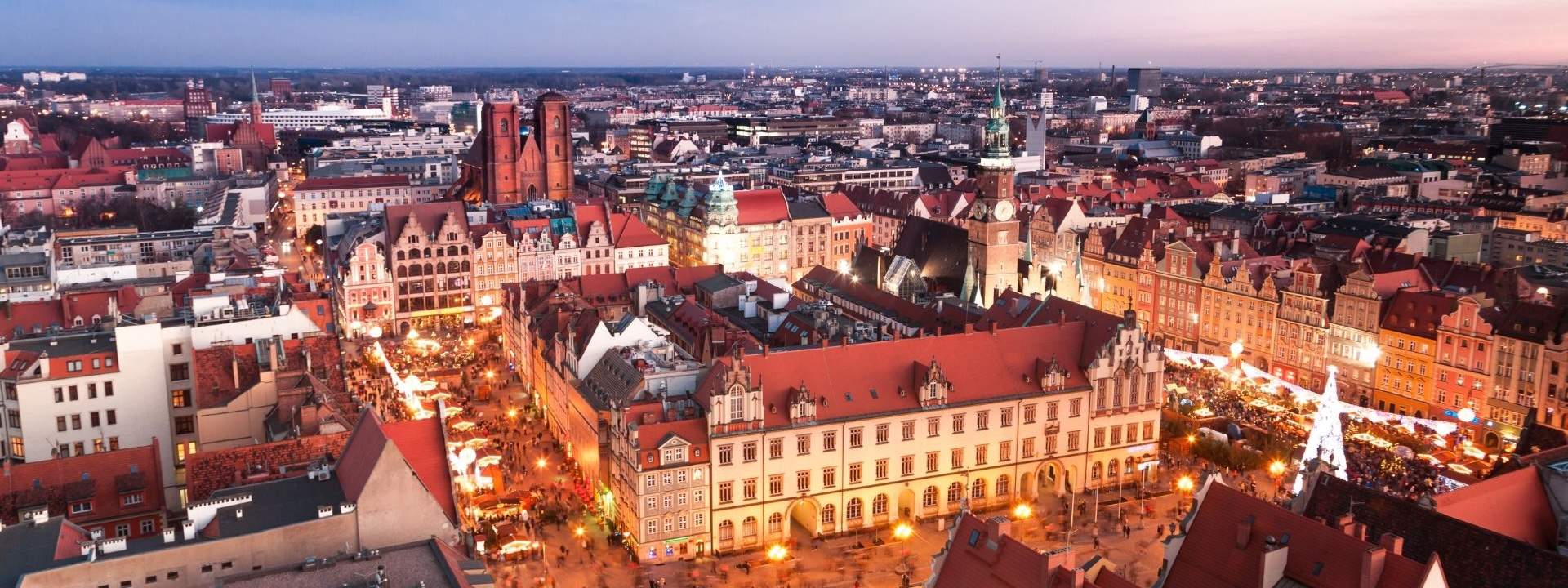 city view from high above