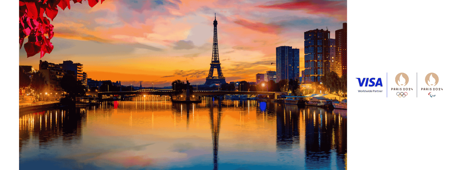 Eiffel tower at sunset