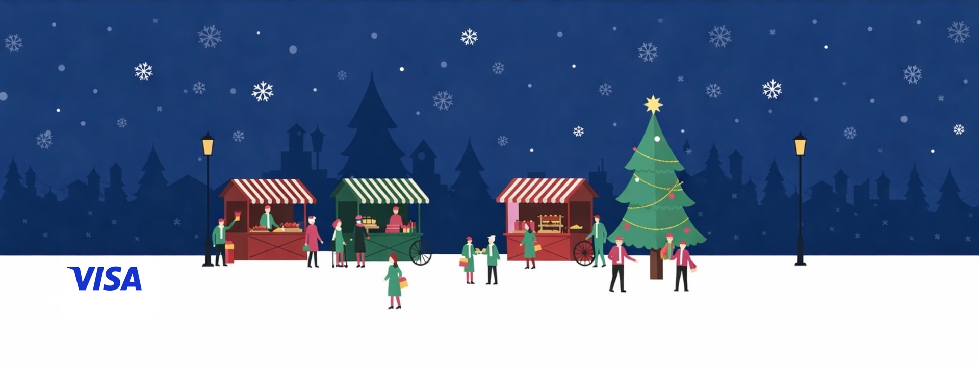 christmas markets illustration