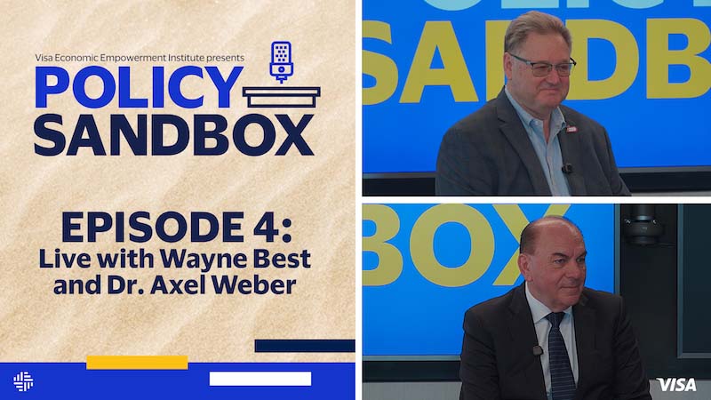 Cover image of Policy Sandbox, Episode 4, Live with Wayne Best & Dr. Axel Weber.