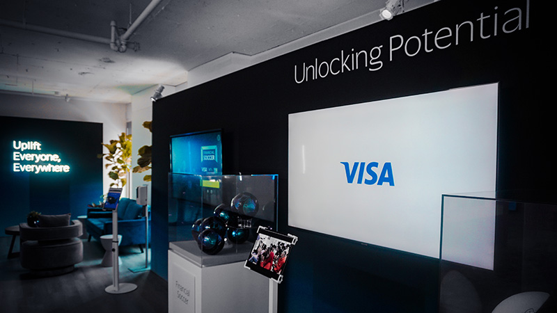 Event space displaying items representing Unlocking Potential
