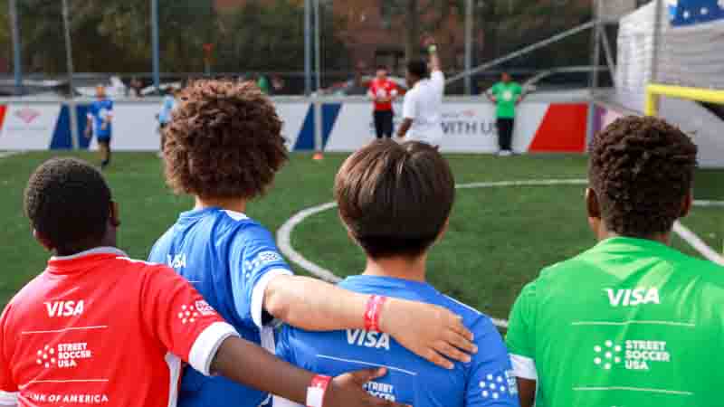 Visa Expands Street Soccer Parks in the U.S.